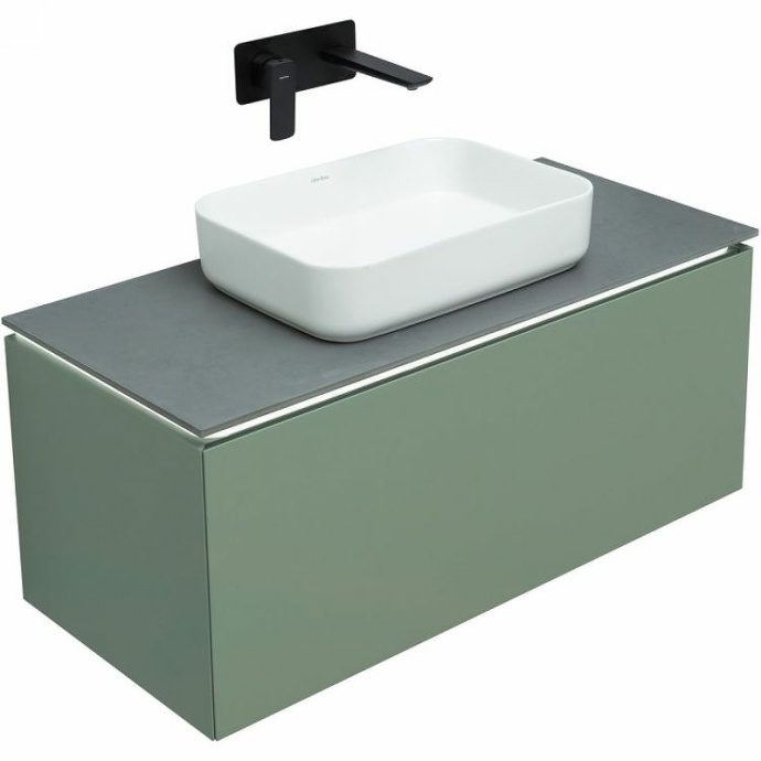 Тумба под раковину Allen Brau Infinity 100 серо - зеленый матовый 1.21004.CGM - 3