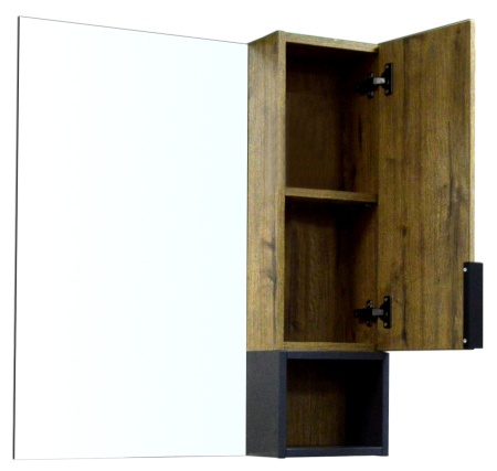 Зеркало-шкаф Azario Gris 73х80 дуб веллингтон  CS00080419 - 1