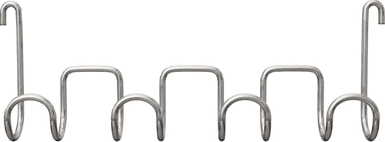 Крючок DIWO Смоленск П16539 четверной, хром - 3