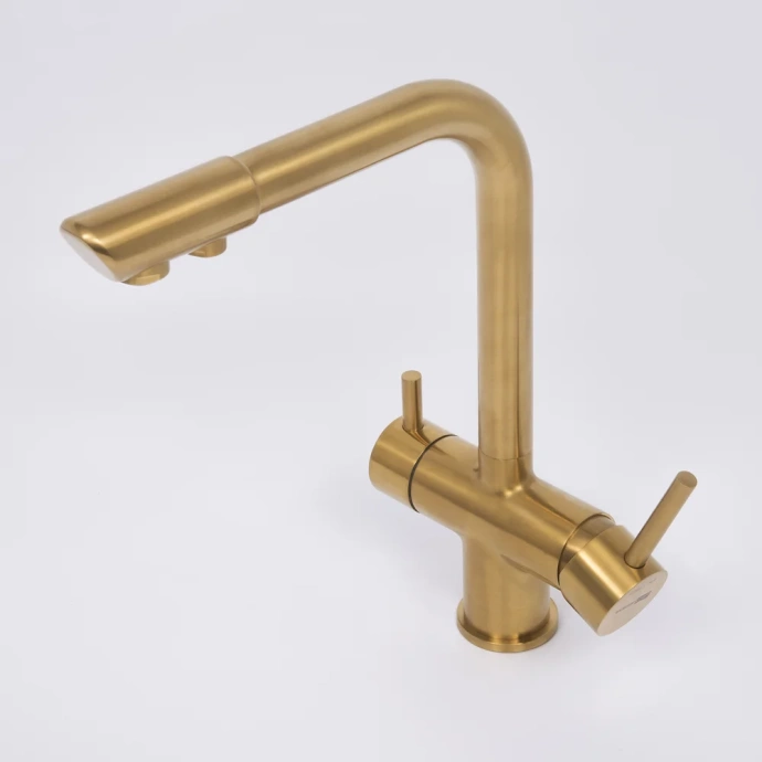 Смеситель для кухни Wasserkraft золото матовый A8387 - 5