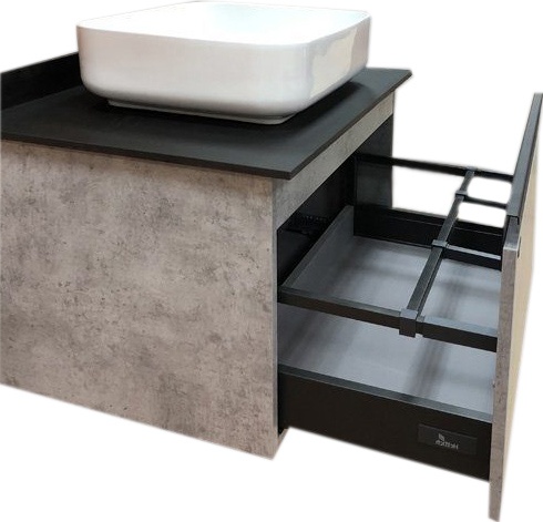 Тумба с раковиной Comforty Эдинбург 75 бетон светлый 00004149066 - 2