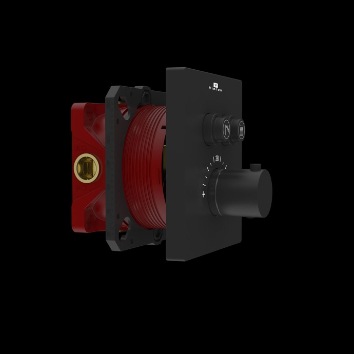 Смеситель для душа Vincea термостатический черный VSCV-321TMB - 1