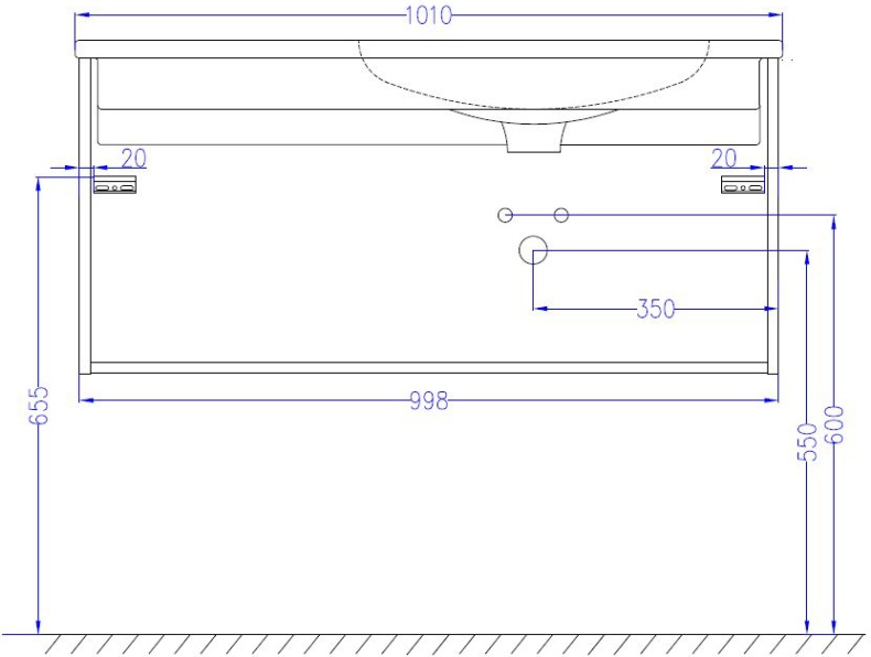 Тумба для комплекта Jacob Delafon Madeleine EB2055-J52 R черный блестящий - 4
