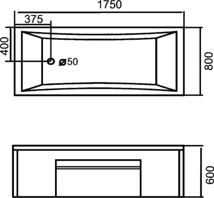 Гидромассажная ванна Gemy  175x80 см  G9076 K - 3