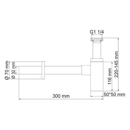 A072 Сифон для раковины - 1