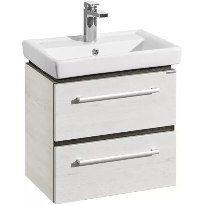 Тумба с раковиной Aquaton Ронда 55 светлое дерево 1A2076K1RSC20 - 0