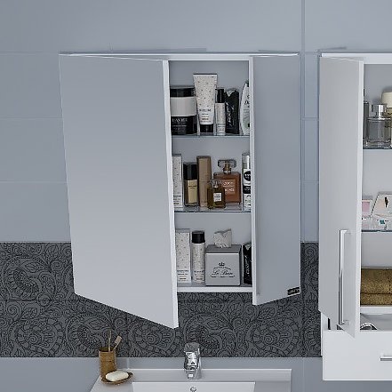 Зеркало-шкаф Санта Стандарт 57 см  113004 - 6