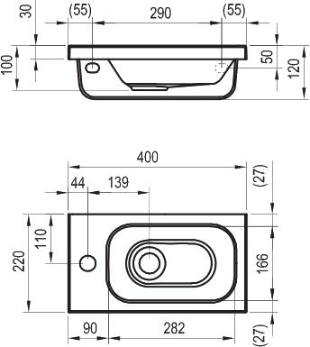 Подвесная раковина Ravak Chrome  XJGL1100000 - 5
