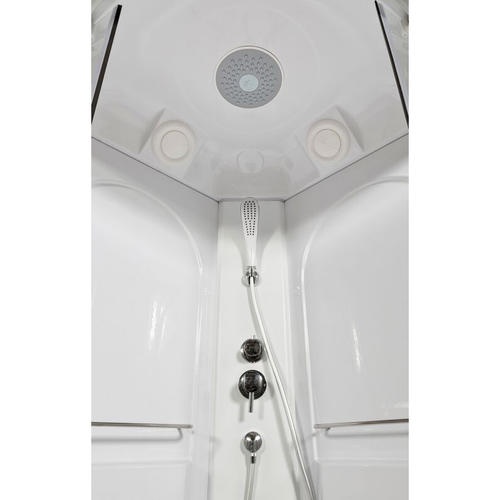 Душевая кабина Deto L 120х80 с подсветкой, хром  L520RLED - 3