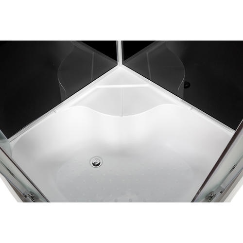 Душевая кабина Deto B 100х100 хром  B10BLACK - 6