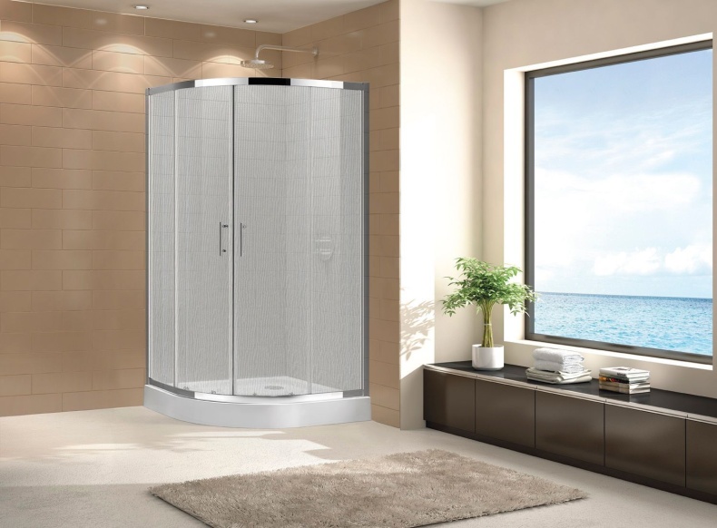 Душевой уголок Cezares Eco O-R-2-90-P-Cr стекло punto ECO-O-R-2-90-P-Cr - 1