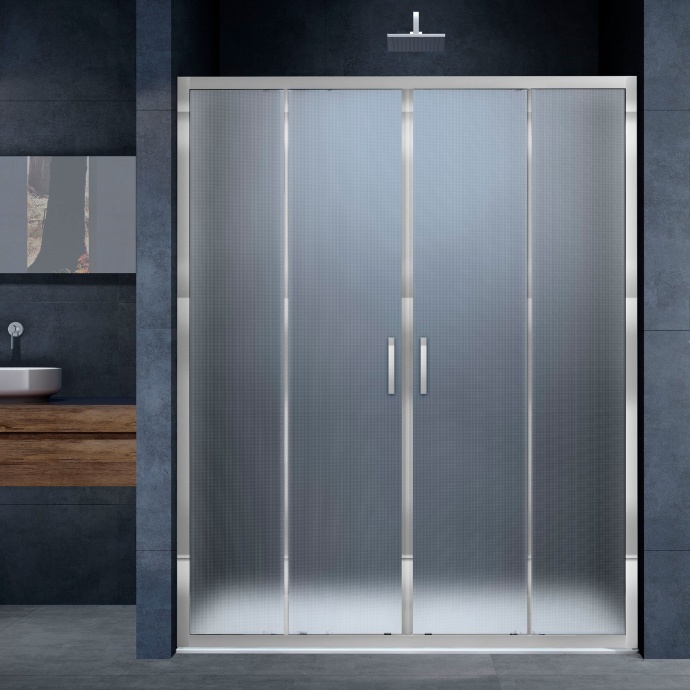 Душевая дверь в нишу Vincea Alpha VDS-3AL2170MT 170 см, стекло текстурное, хром - 0