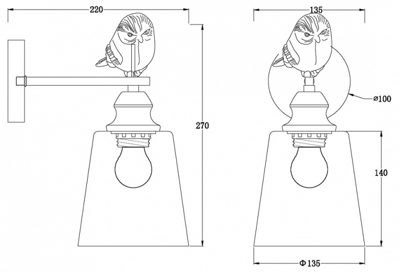 Бра MyFar Tracey MR1960-1W - 4