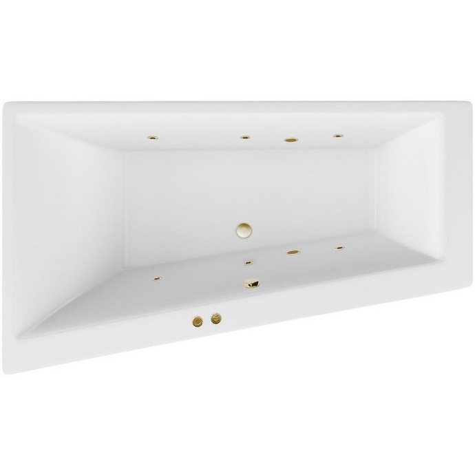 Акриловая ванна Excellent Sfera 170х100 левая белая бронза с гидромассажем WAEX.SFL17.SOFT.BR - 0