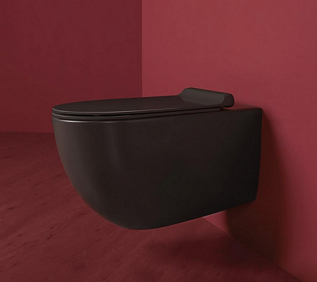 Сиденье для унитаза Simas Vignoni черное с системой микролифт VI004nero bril/cr - 1