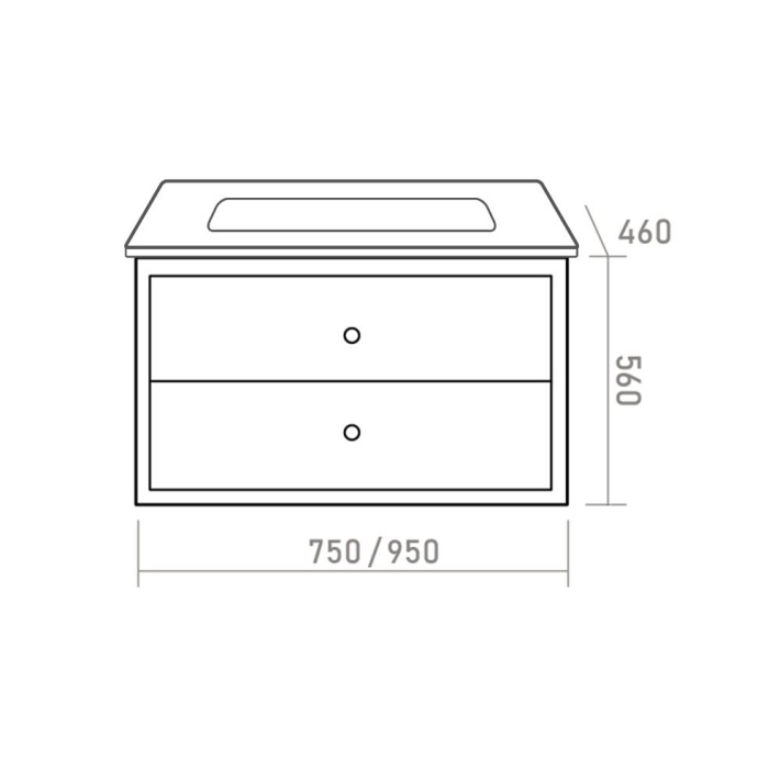 Тумба под раковину Brevita Анастейша 100х57 серый  Ана-06100-01-012Я - 3