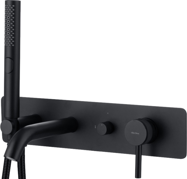 Смеситель для ванны с душем Allen Brau Priority черный матовый 5.31006-31 - 0