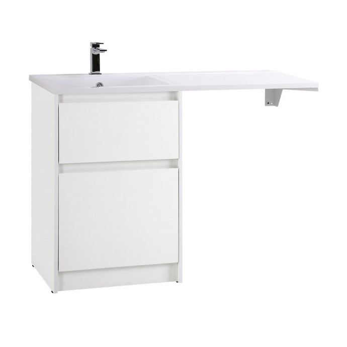 Тумба с раковиной Belbagno Kraft 120 белый матовый - 1