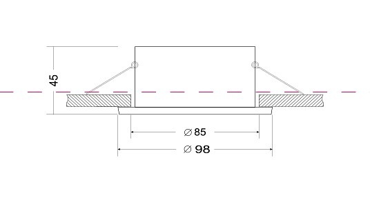 Встраиваемый светильник Maytoni Yin DL030-2-01W - 1
