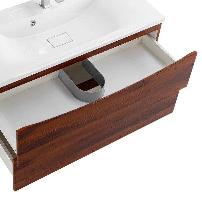 Тумба с раковиной BelBagno Marino 100 темное дерево - 3