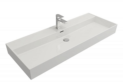 Мебельная раковина Cezares Cadro 120х46.5, белый  CZR-MIL-120-LVB - 0