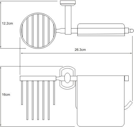 Держатель туалетной бумаги Wasserkraft Oder K-3059 с держателем освежителя воздуха - 3