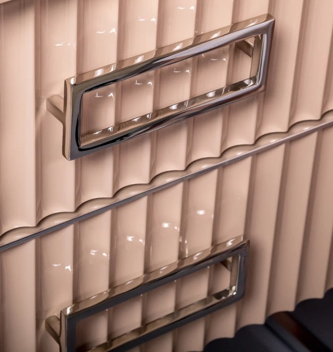 Тумба под раковину чашу Boheme Armadi Art Monaco 100 бежевый глянец - хром 867-100-CPCR - 2