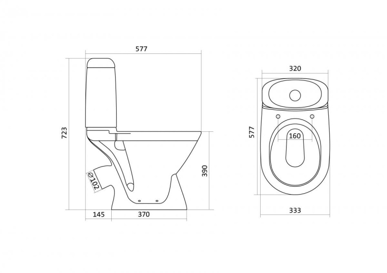 Унитаз-компакт Santek Римини WH302130 косой выпуск 1.WH30.2.130 - 4