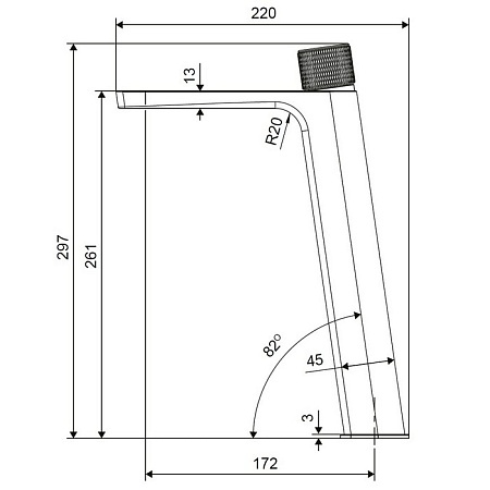 Смеситель для раковины Excellent Krotos хром AREX.8002CR - 2