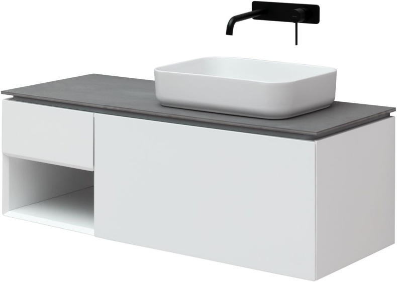 Тумба под раковину Allen Brau Infinity 120 R белый матовый 1.21008.WM - 0