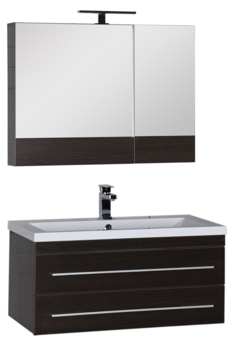 Зеркало-шкаф Aquanet Нота 90 камерино венге 159110 - 6