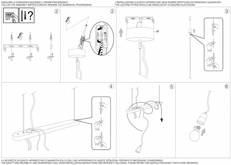 Подвесной светильник Ideal Lux Electric ELECTRIC SP4 - 2