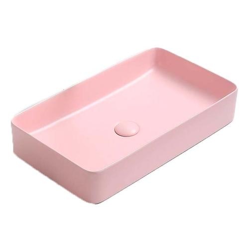 Раковина накладная CeramaLux NC 60.5 см розовый матовый  78189MP-3 - 0