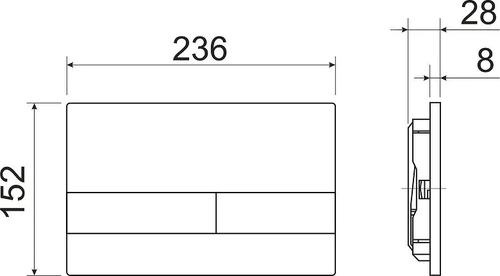 Комплект подвесного унитаза с инсталляцией Ceramica Nova Forma с кнопкой Flat хром CN3009_1002CH_1000 - 8
