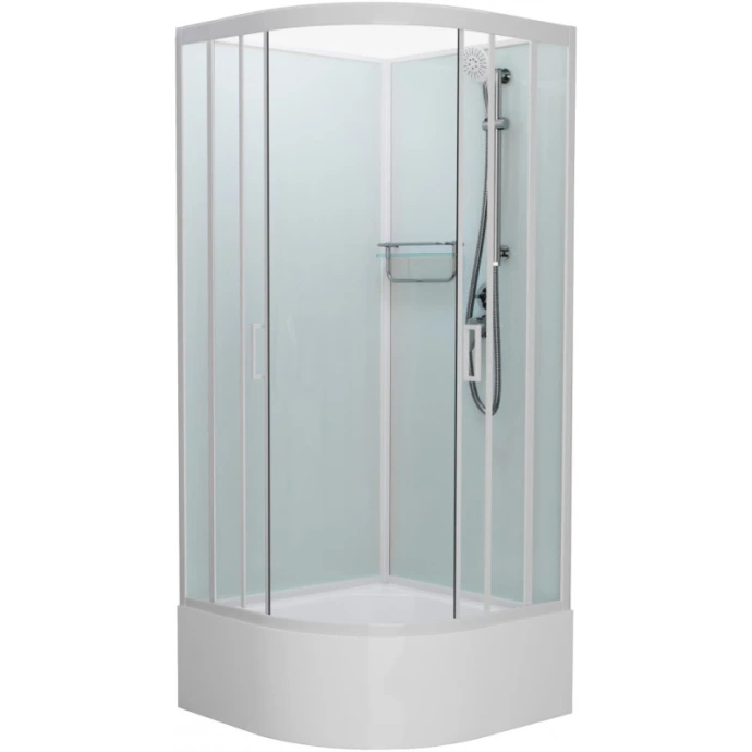 Душевая кабина Frank 90х90 белая стекло матовое 20033 - 0