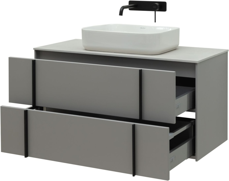 Тумба под раковину Allen Brau Reality 100 серый матовый 1.32007.PGM - 3