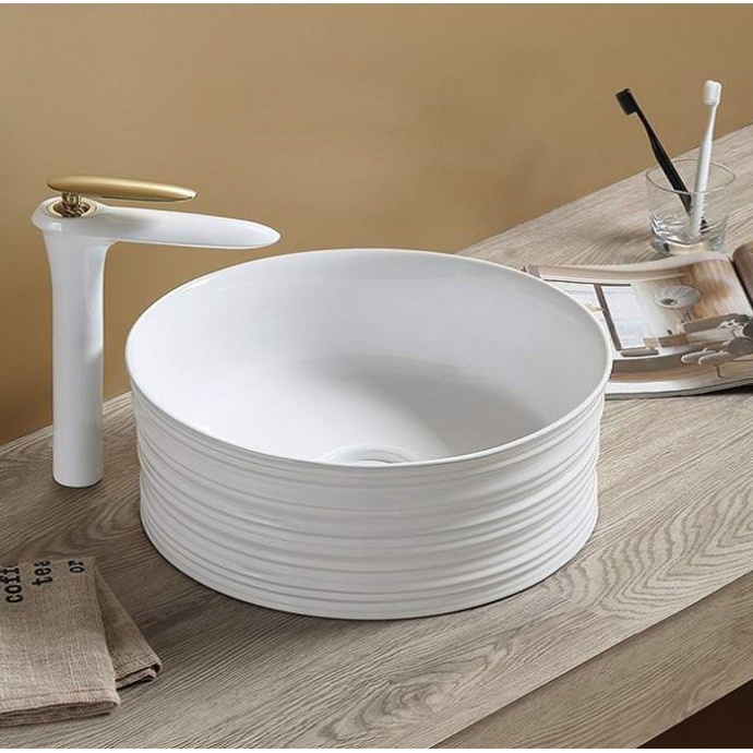 Раковина накладная CeramaLux N 41 см белый  W1532(78420) - 2