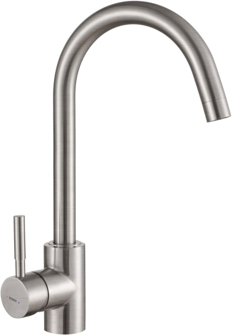 Смеситель Dorff Logic для кухонной мойки, нержавеющая сталь D3000000 - 0