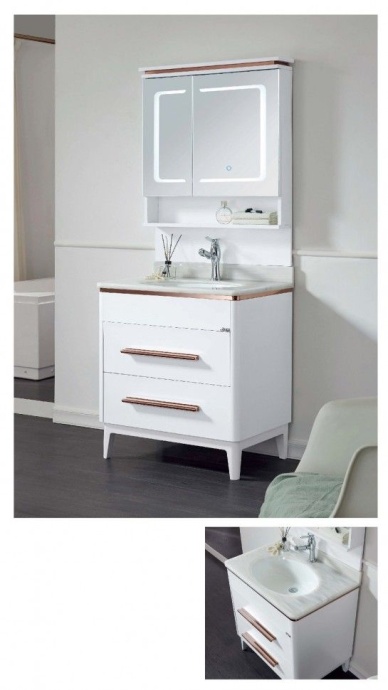 Раковина встраиваемая CeramaLux N 56 см белый  561 - 9