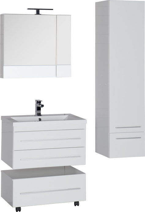 Тумба с раковиной Aquanet Нота 75 белая 171487 - 16