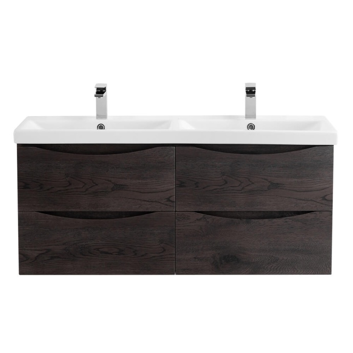 Тумба под раковину BelBagno Marino-Cer 120 с двумя чашами темное дерево MARINO-CER-1200-4C-SO-2-RNG-P - 0