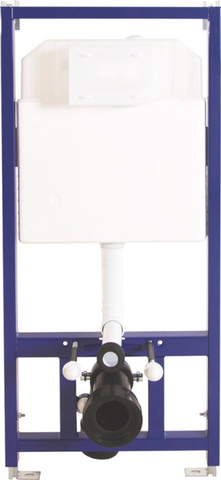 Система инсталляции для унитазов Berges Wasserhaus Novum с кнопкой смыва, белая 040214 - 2