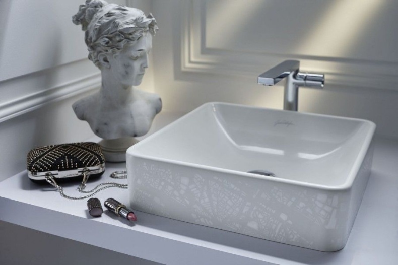 Рукомойник Jacob Delafon Vox EVG102-PT5 карта Парижа - 2