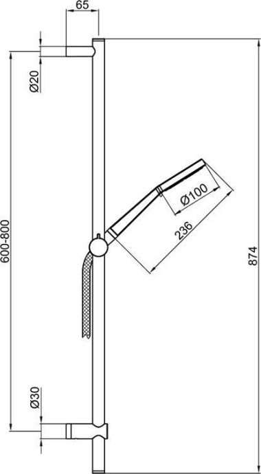 Душевой гарнитур Webert Opera AC0929015 хром - 1