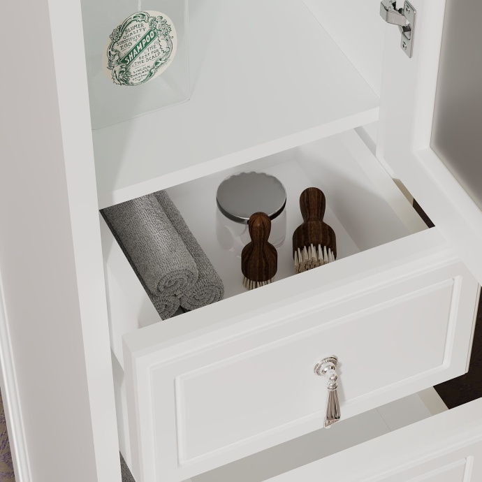 Шкаф-пенал Opadiris Риспекто 30 L белый матовый Z0000012641 - 4