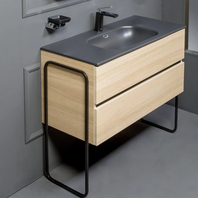 Тумба под раковину Armadi Art Vallessi 100 светлое дерево 837-100-L - 3