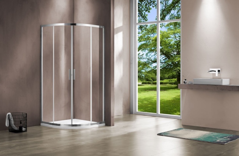 Душевой уголок Vincea Garda VSQ-1G900CL 90x90, профиль хром, стекло прозрачное - 1