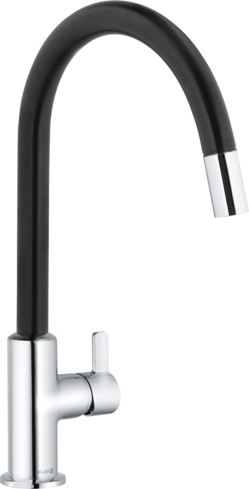 Смеситель для кухонной мойки Kludi Bingo star хром, черный  468518778 - 0