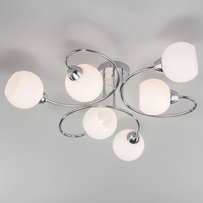 Потолочная люстра Eurosvet Tulia 30136/6 хром - 0