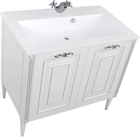 Тумба с раковиной Aquanet Паола 90 белая 181762 - 6